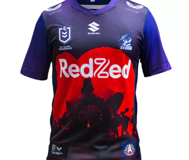 2021 Castore Melbourne Storm Mens ANZAC Jersey