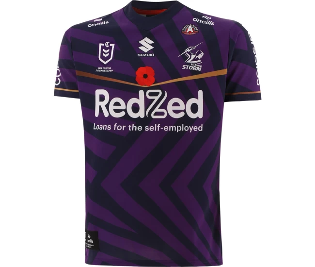 2024 Melbourne Storm Rugby Mens Anzac Jersey