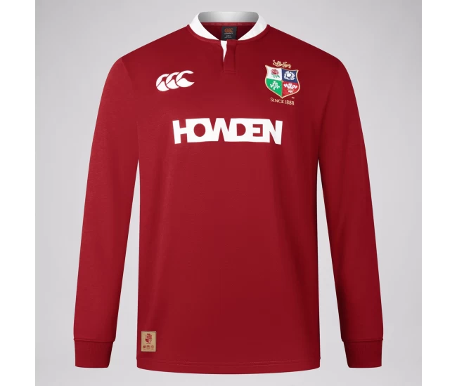 2025 British And Irish Lions Rugby Long Sleeve Red Jersey