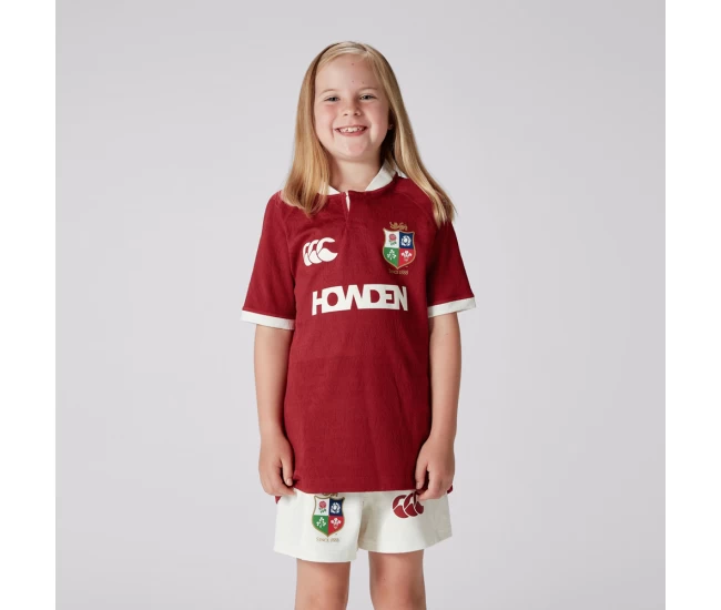 2025 Junior British And Irish Lions Rugby Red Jersey